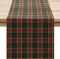 Christmas Checkered Tartan Table Runner - Green Buffalo Plaid Xmas Stain Resistant Washable Table Decoration